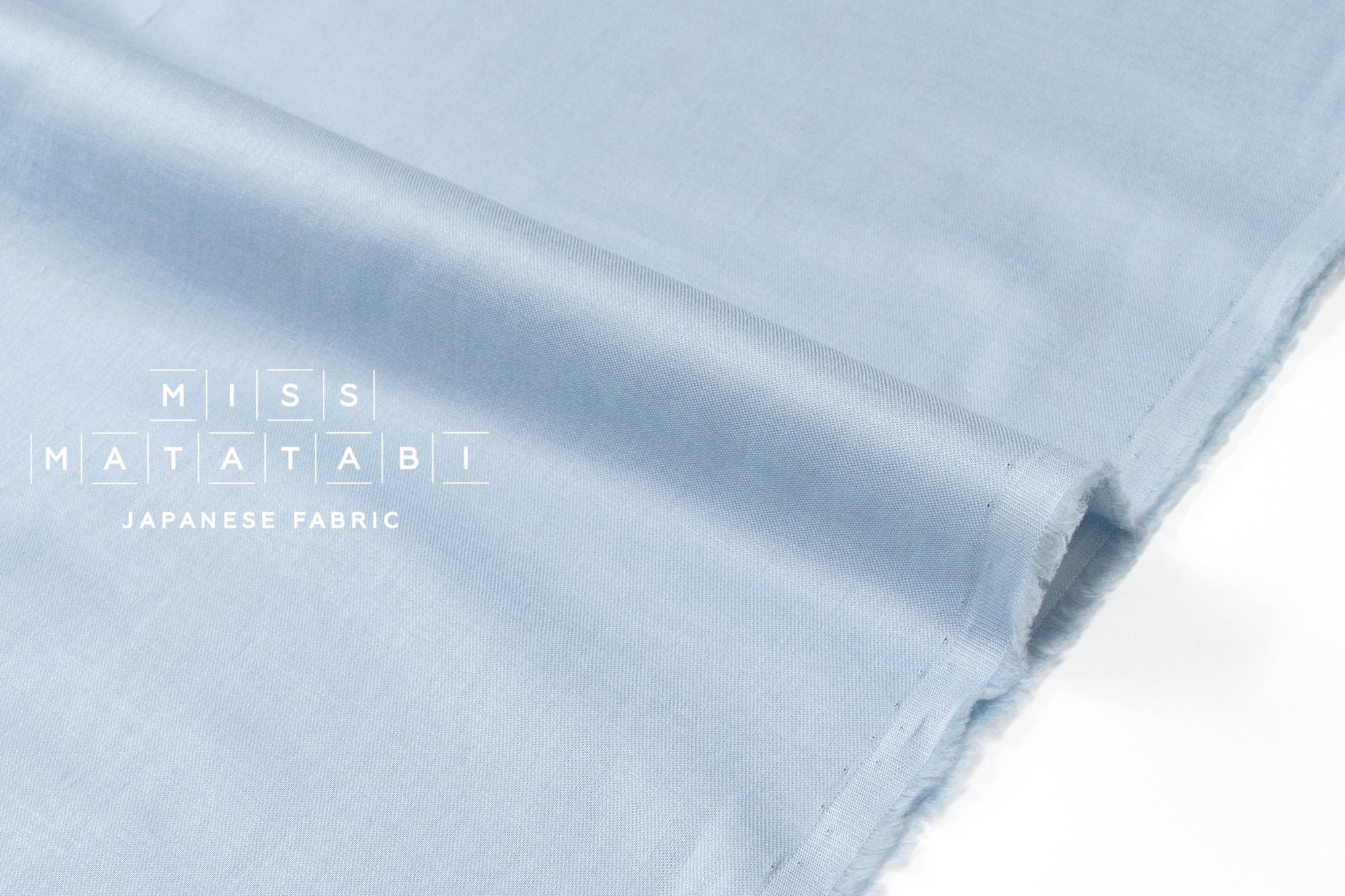 Japanese Fabric Organic Cotton Solids - light blue - 50cm