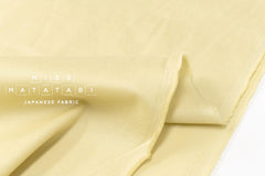 Japanese Fabric Organic Cotton Solids - light mustard - 50cm
