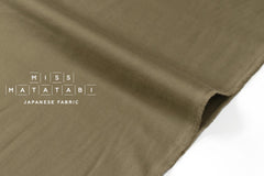 Japanese Fabric Organic Cotton Solids - khaki - 50cm