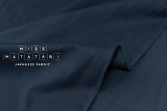 Japanese Fabric Organic Cotton Solids - navy blue - 50cm