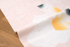 Shokunin Collection Miss Matatabi Original Shugei Neko Japanese Tenugui Fabric