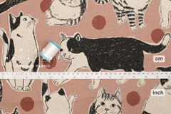 Japanese Fabric Sweet Kitty - pink - 50cm