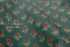 Japanese Fabric Arabella Floral - green - 50cm