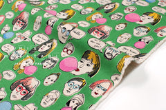 Japanese Fabric The People We Meet - green - 50cm