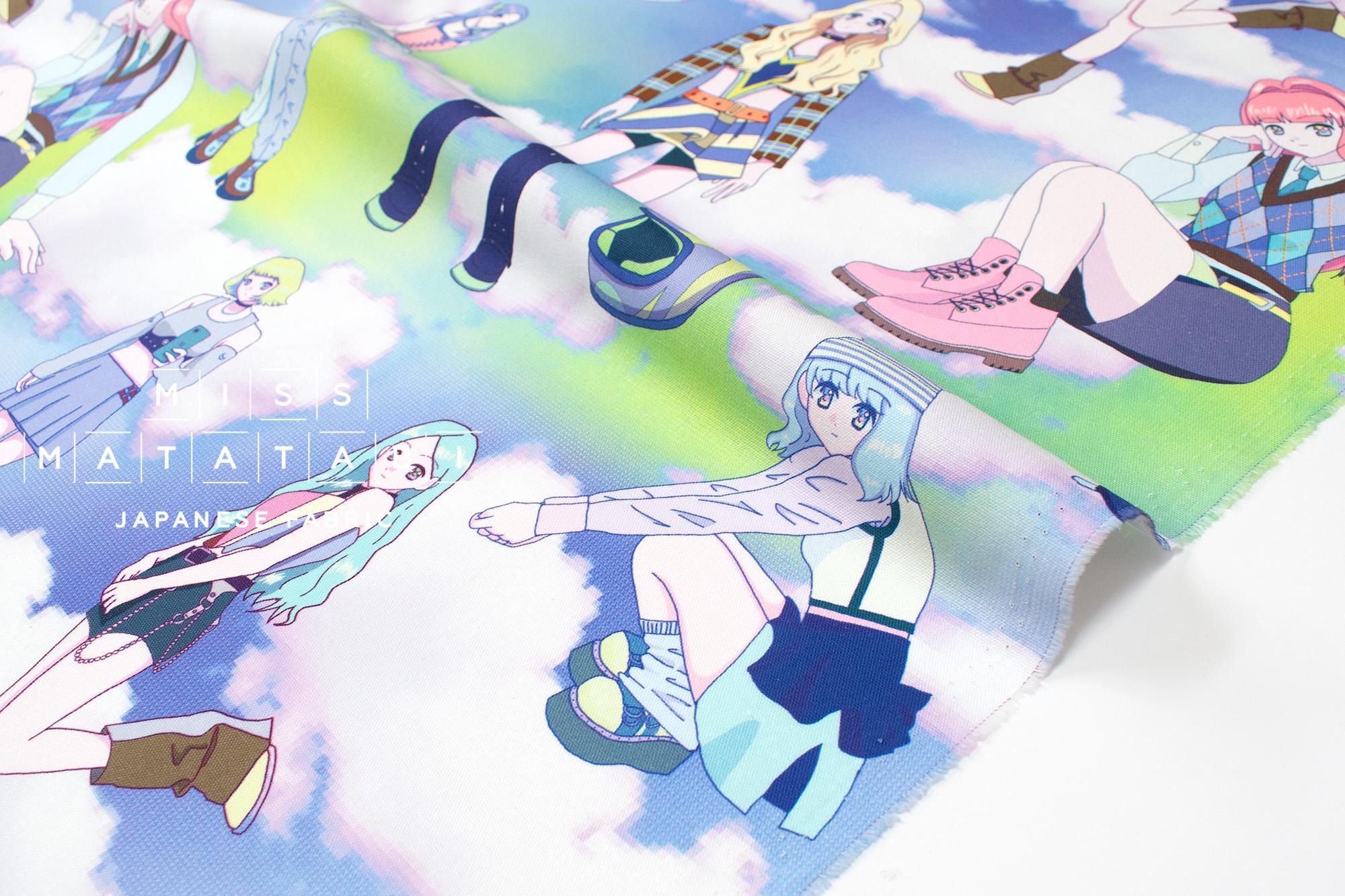 Japanese Fabric Y2K Sky Squad - 50cm