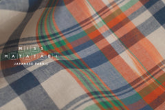 DEADSTOCK Japanese Fabric Madras Check Cotton III - 9 - 50cm