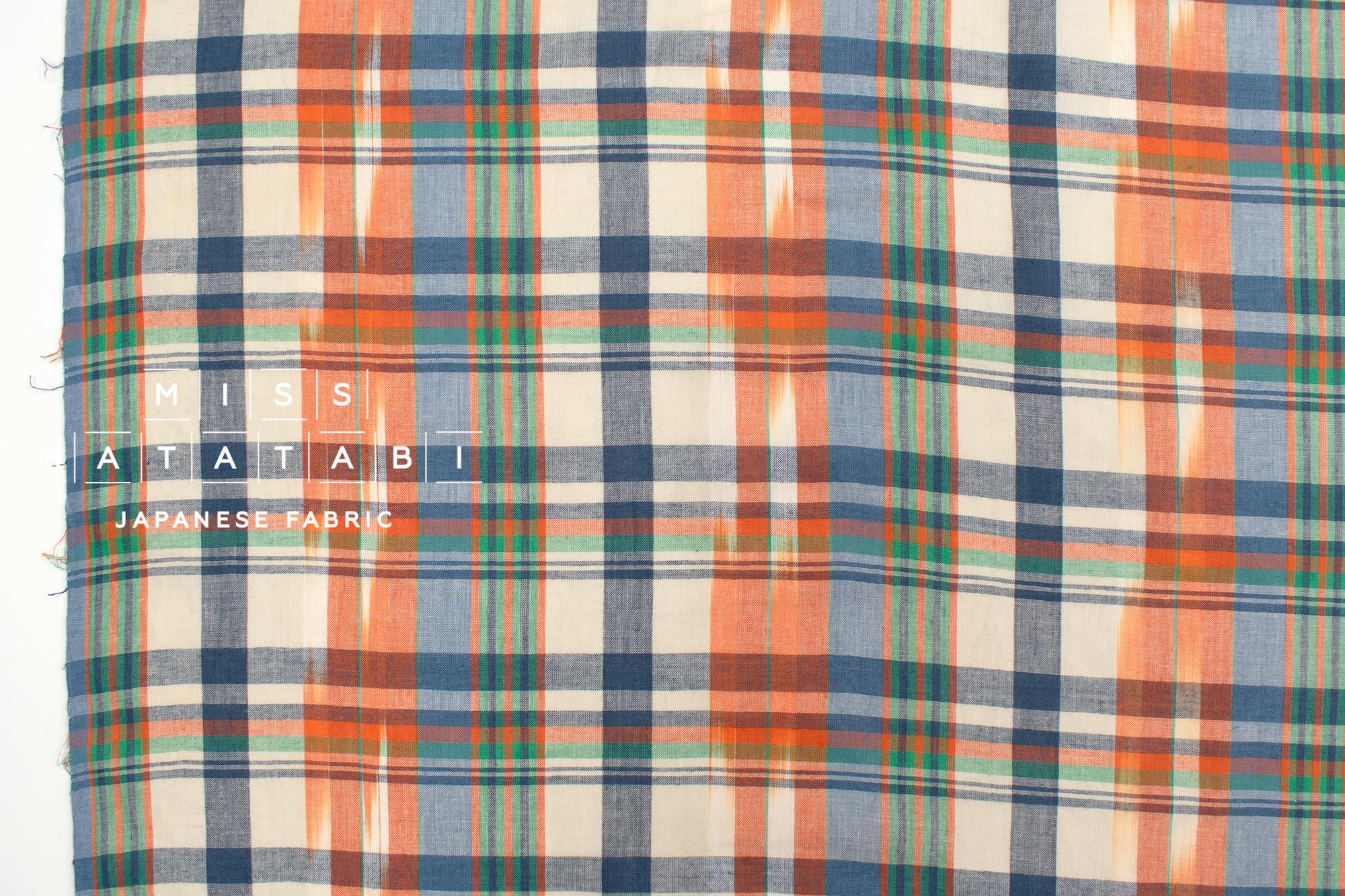 DEADSTOCK Japanese Fabric Madras Check Cotton III - 9 - 50cm
