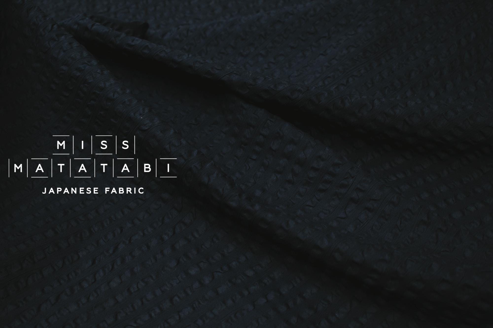 DEADSTOCK Japanese Fabric Solid Ripple - lilac - 50cm