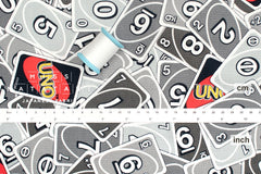 Japanese Fabric Uno Cards - grey - 50cm