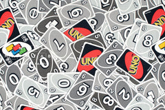 Japanese Fabric Uno Cards - grey - 50cm