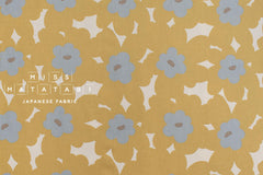 Japanese Fabric Akane Flowers - yellow - 50cm