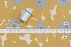 Japanese Fabric Akane Flowers - yellow - 50cm