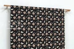 Japanese Fabric Akane Flowers - black - 50cm