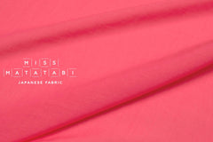 DEADSTOCK Japanese Fabric Shokunin Collection Azumadaki Cotton Silk Blend - watermelon pink - 50cm