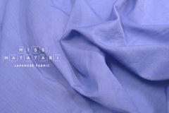 DEADSTOCK Japanese Fabric Shokunin Collection Azumadaki Cotton Silk Blend - periwinkle - 50cm