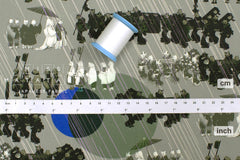 Japanese Fabric Neko Cat Wedding - green - 50cm