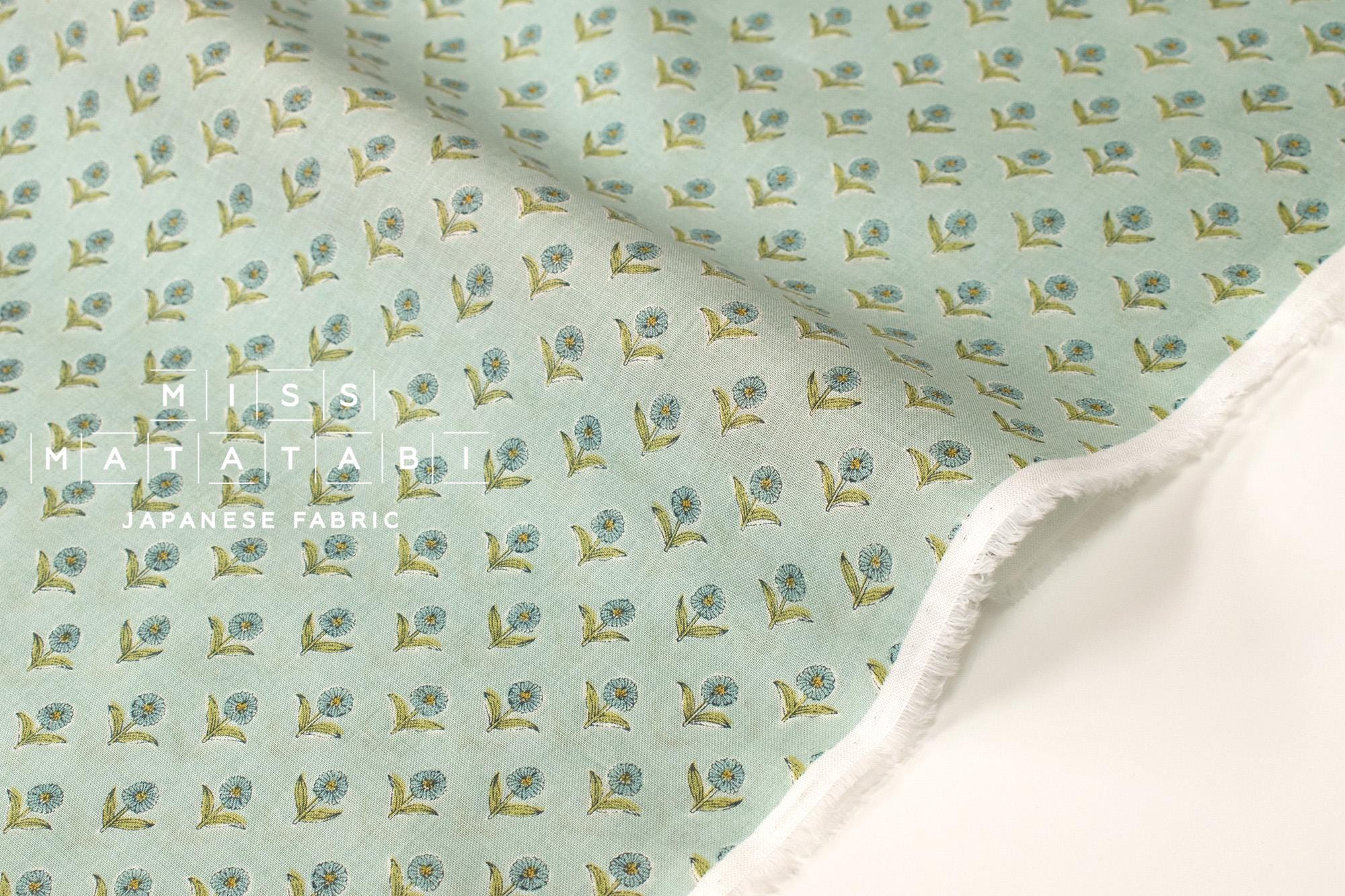 Japanese Fabric Arabella Floral - mint - 50cm