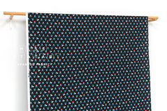 Japanese Fabric Mt Fuji - black, blue, red - 50cm