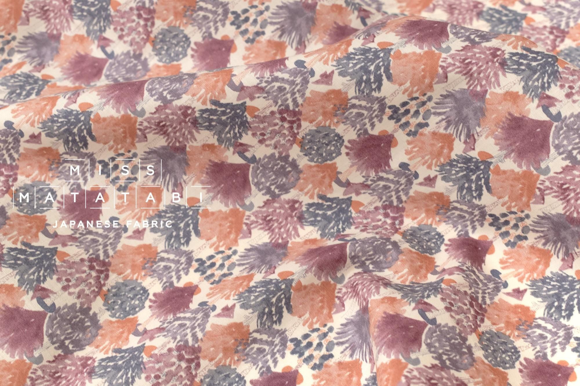 Japanese Fabric Evergreens - B - 50cm