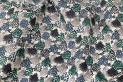 Japanese Fabric Evergreens - E - 50cm