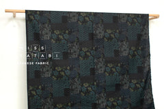 Japanese Fabric Wagara Patches - A blue - 50cm