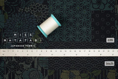 Japanese Fabric Wagara Patches - A blue - 50cm