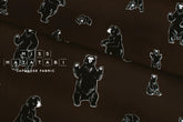 Japanese Fabric The Best Bears - chocolate brown - 50cm