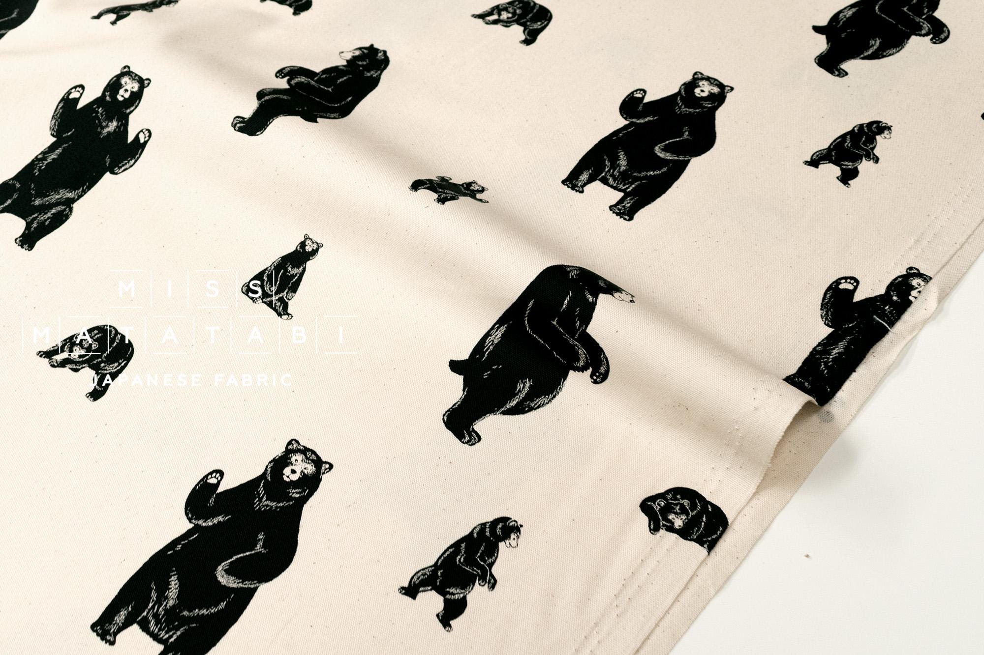 Japanese Fabric The Best Bears - cream - 50cm