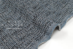 DEADSTOCK Japanese Fabric Shokunin Collection Shinchi Orimono - light blue, black - 50cm