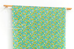 DEADSTOCK Japanese Fabric Lemons - bright green - 50cm