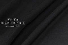 Japanese Fabric Organic Cotton Solids - black - 50cm
