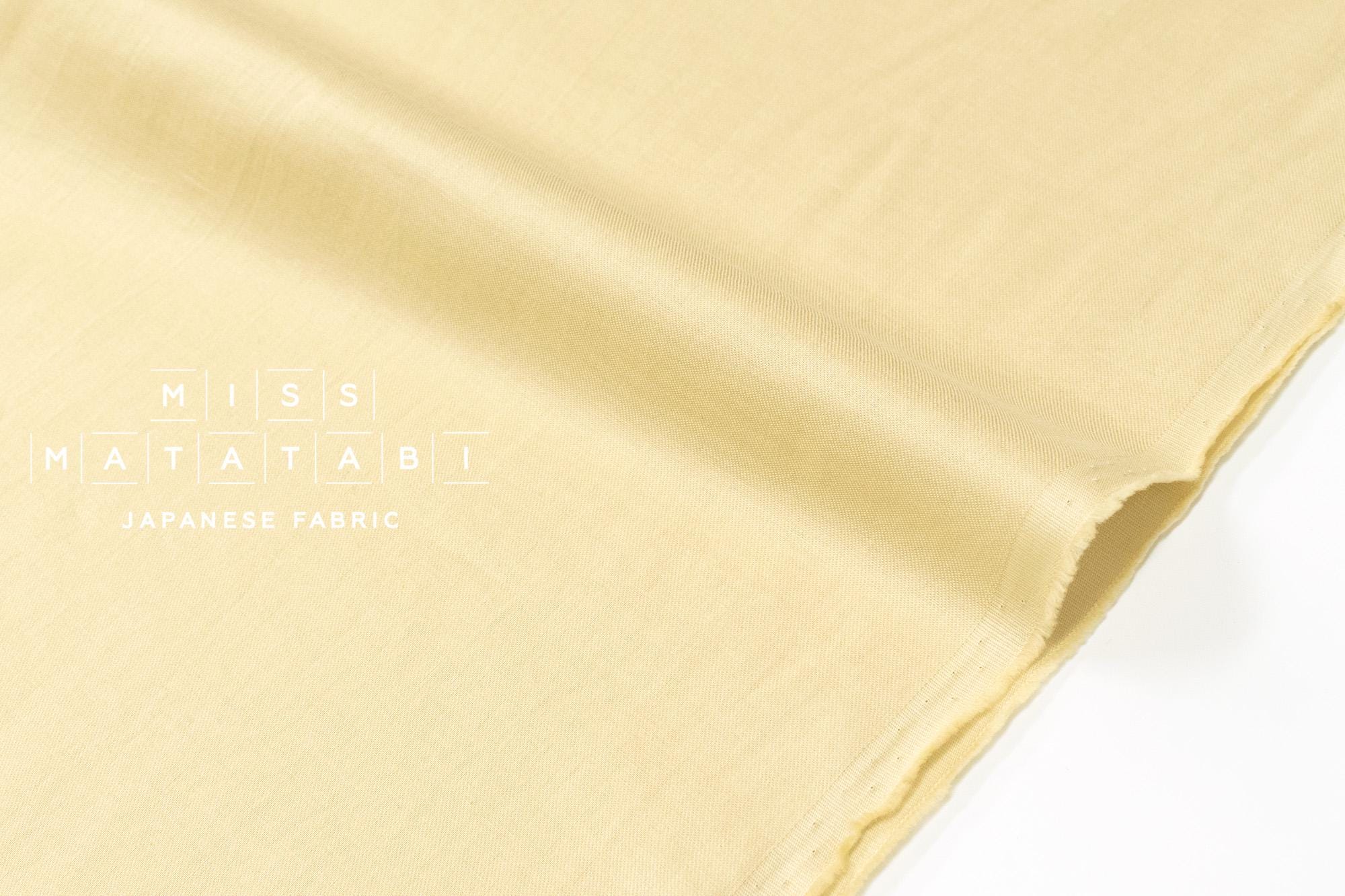 Japanese Fabric Organic Cotton Solids - light mustard - 50cm