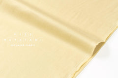 Japanese Fabric Organic Cotton Solids - light mustard - 50cm