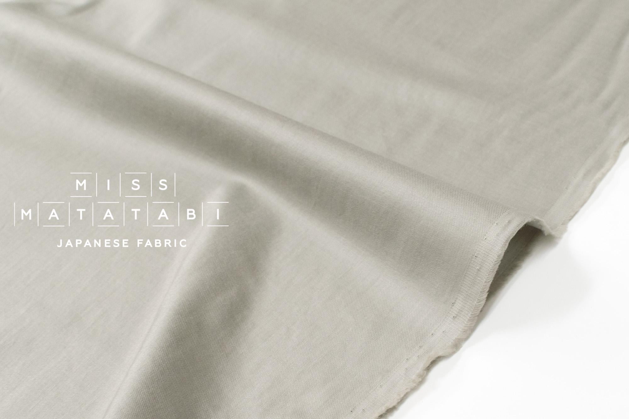 Japanese Fabric Organic Cotton Solids - sage grey - 50cm