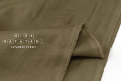 Japanese Fabric Organic Cotton Solids - khaki - 50cm