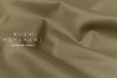 Japanese Fabric Organic Cotton Solids - khaki - 50cm