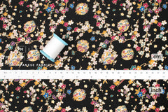 Japanese Fabric Traditional Series - 82 A black - 50cm