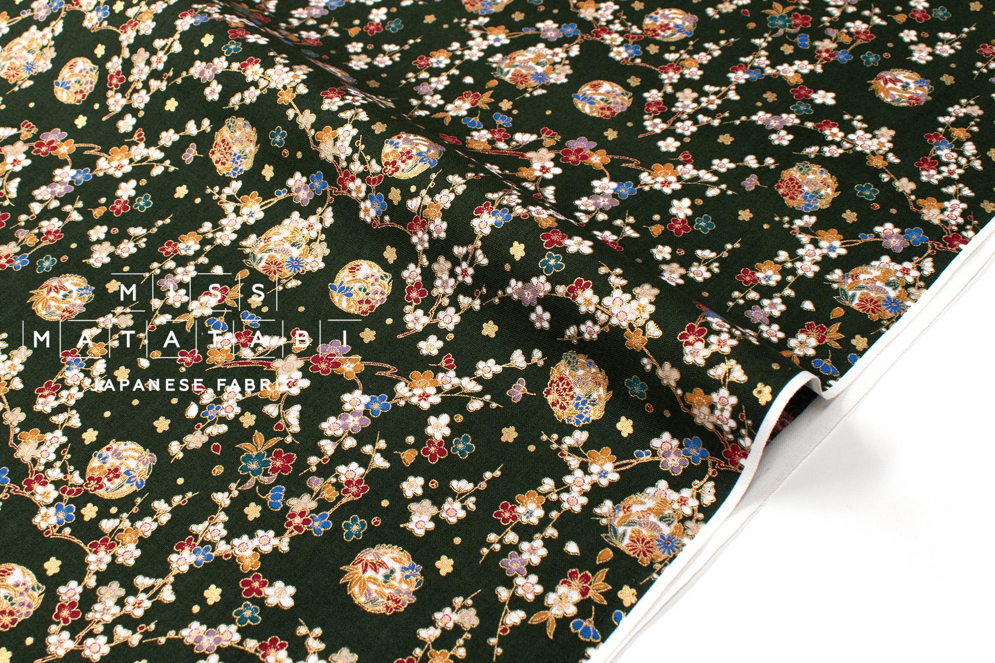 Japanese Fabric Traditional Series - 82 C green - 50cm