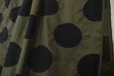 Japanese Fabric Dots Ripple Enshuku Lawn - olive green - 50cm