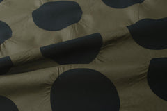 Japanese Fabric Dots Ripple Enshuku Lawn - olive green - 50cm