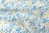 Japanese Fabric Cotton Ripple Tilly Floral - blue - 50cm