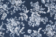 Japanese Fabric Cotton Ripple Stella Floral - E - 50cm