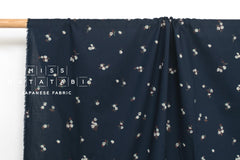 Japanese Fabric Little Posy - navy blue - 50cm