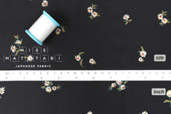 Japanese Fabric Little Posy - navy black - 50cm