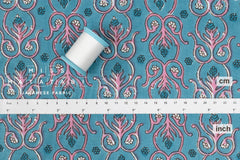 Hand Printed Indian Cotton Voile - E3 - 50cm