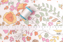 Hand Printed Indian Cotton Voile - D1 - 50cm