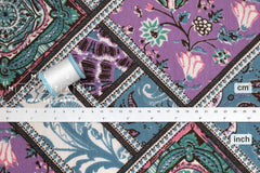 Hand Printed Indian Cotton Voile - F1 - 50cm