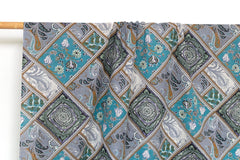 Hand Printed Indian Cotton Voile - F2 - 50cm