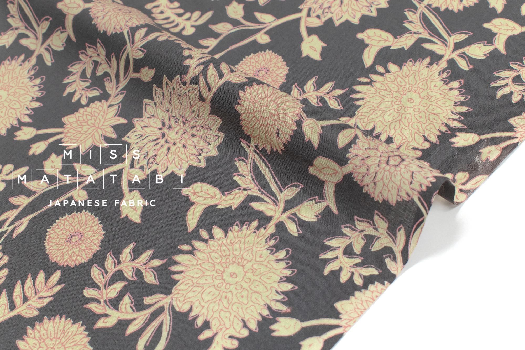 Hand Printed Indian Cotton Voile - G1 - 50cm