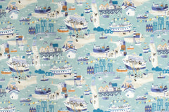 Japanese Fabric Pups on the Harbour - mint - 50cm
